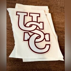 VINTAGE USC STICKER/DECALS- 1 Pair of decals